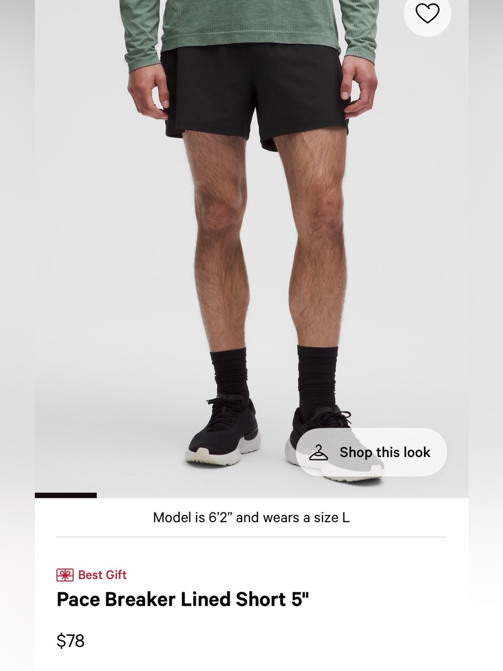 lululemon 5 inch Pace Breaker shorts